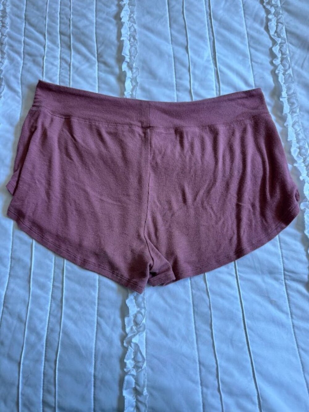 Athleta Size Large Pink Well Rested Rib Sleep Shorts - Picture 4 of 4